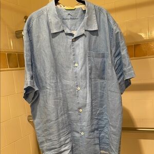 Tommy Bahama Blue Casual Button Down Shirt